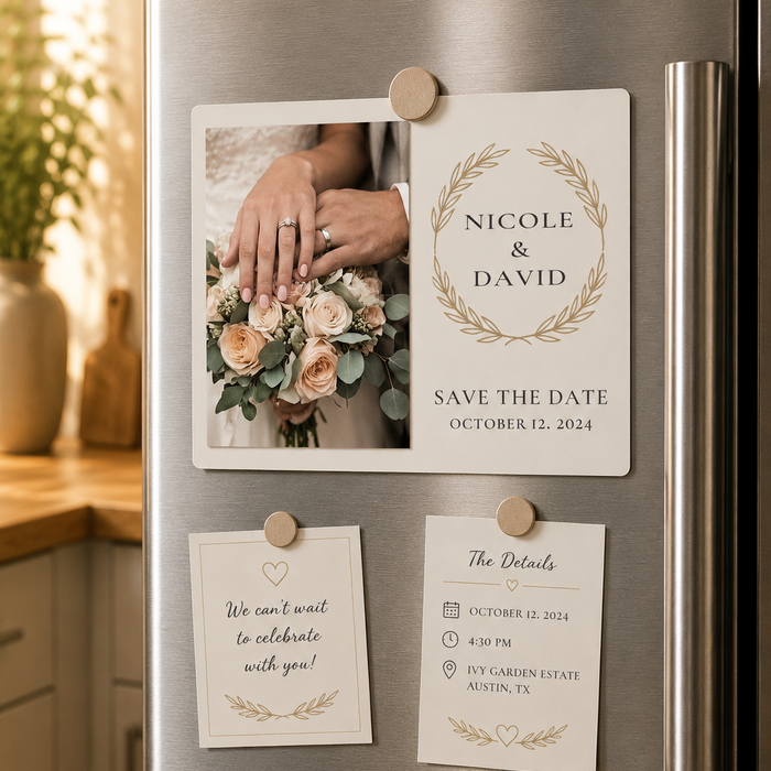 Kadofy SaveTheDate™ Flexible Photo Magnet