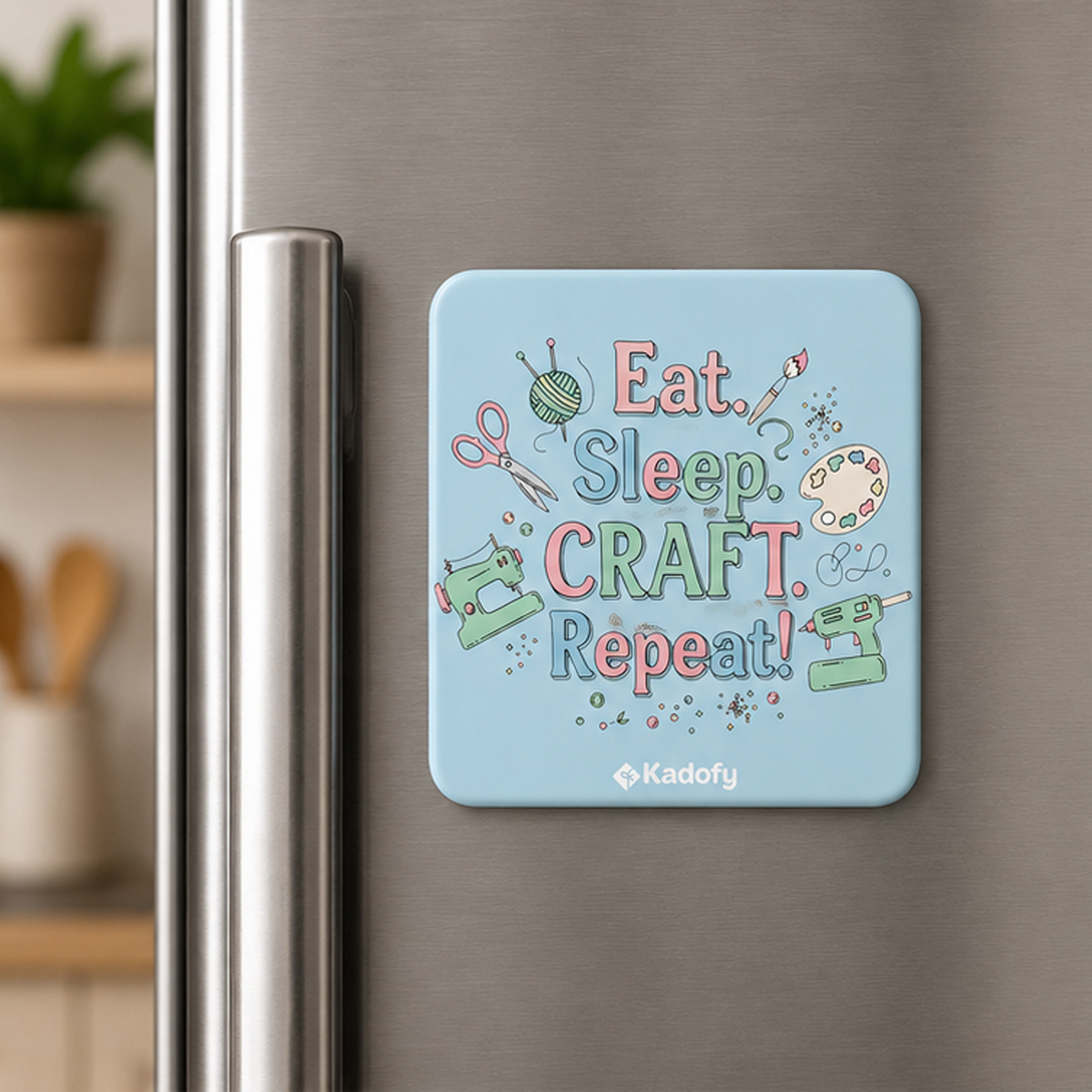 Kadofy Craft. Sleep. Repeat Magnet