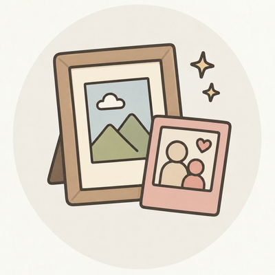 Aesthetic photo frames
