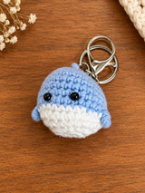 Crochet Dolphin Keychain – Handmade Cute Amigurumi Bag Charm