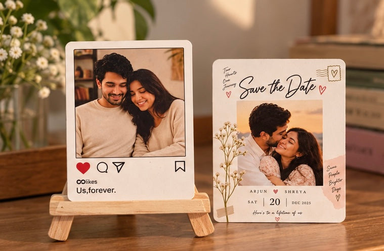 Set of 2 magnets with easel stand gift set