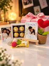 Save the Date love gift hamper for couples