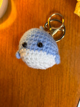 Crochet Dolphin Keychain – Handmade Cute Amigurumi Bag Charm