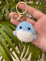 Crochet Dolphin Keychain – Handmade Cute Amigurumi Bag Charm