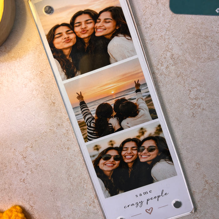 CrazyPeople™ Acrylic Photo Strip Magnet